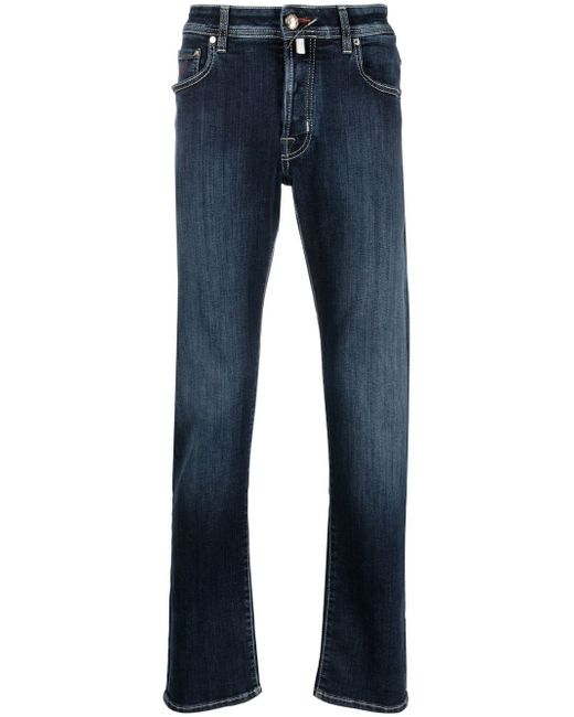 Jacob Cohёn straight-leg logo-patch jeans