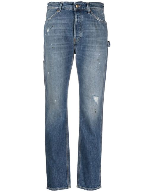 Washington Dee Cee ripped-detail straight-leg jeans
