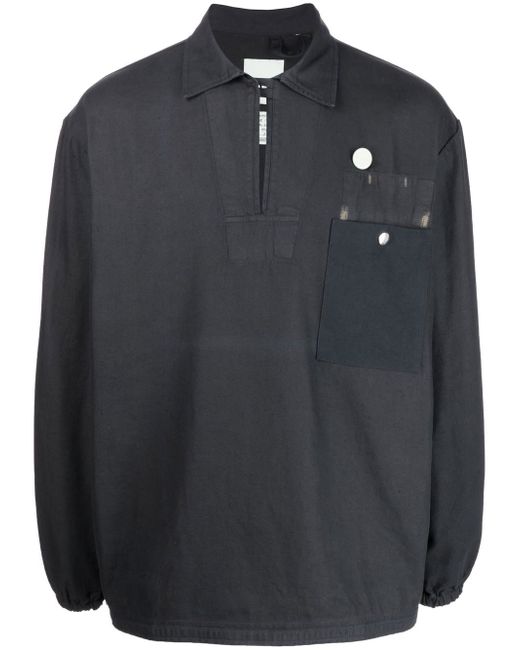Oamc patch-pocket detail shirt