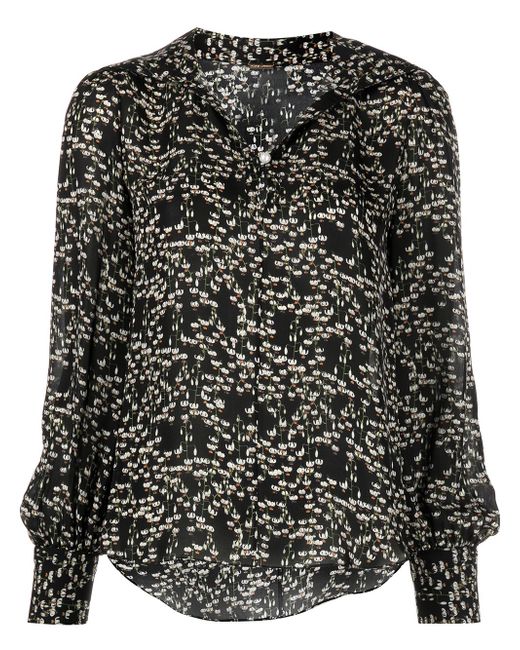 Adam Lippes floral-print silk blouse