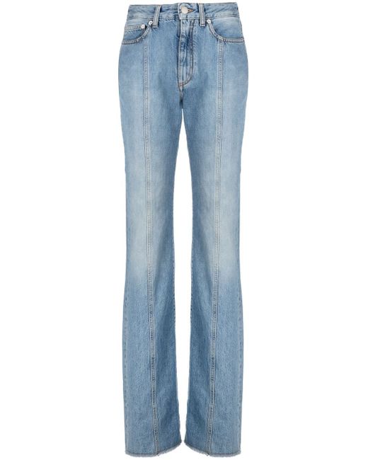 Alessandra Rich high-waist flared denim jeans