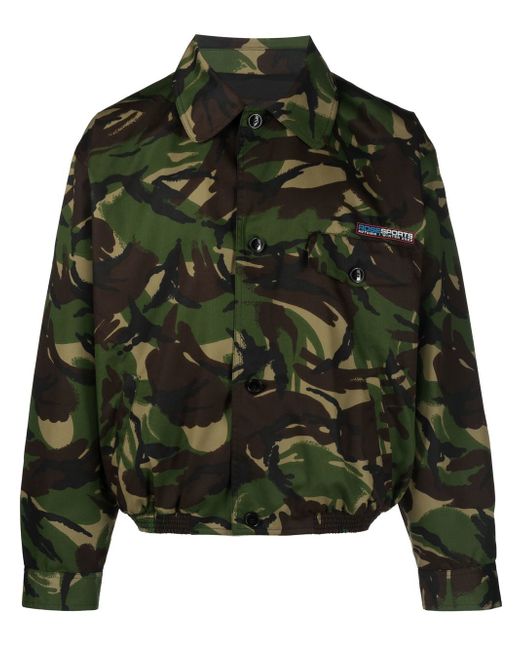 Martine Rose camouflage-print button-fastening jacket
