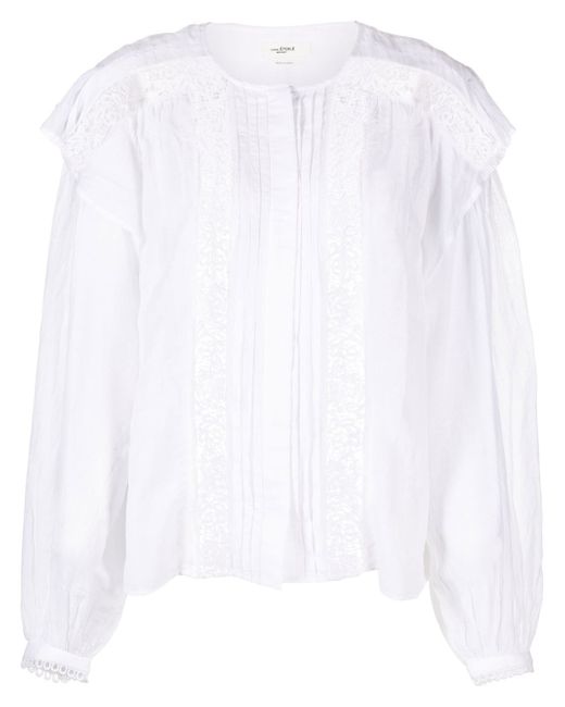 Isabel Marant Etoile Georgina lace-detail blouse