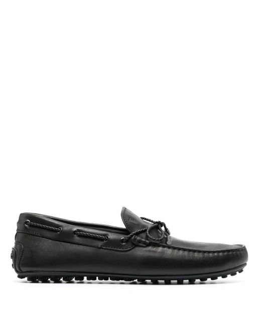 Tod's bow-detail leather loafers