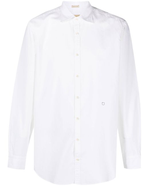 Massimo Alba spread-collar long-sleeved shirt