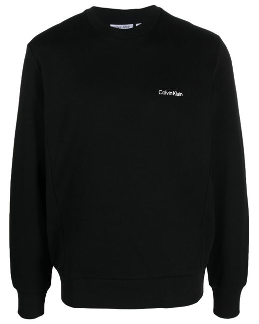 Calvin Klein logo-print cotton-blend sweatshirt