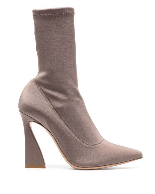 Gianvito Rossi pull-on pointed-toe ankle boots