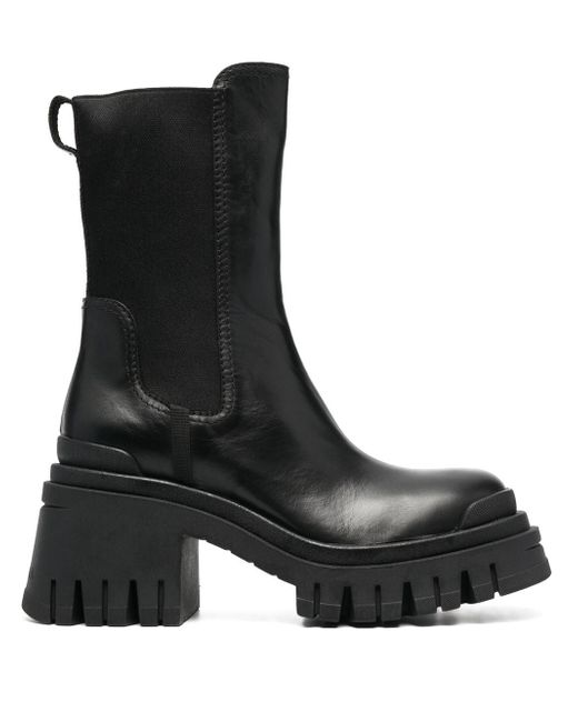 Premiata block-heel leather boots