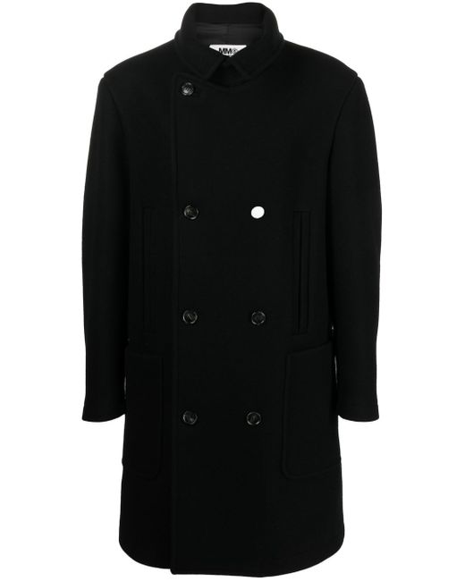 Mm6 Maison Margiela double-breasted fitted coat