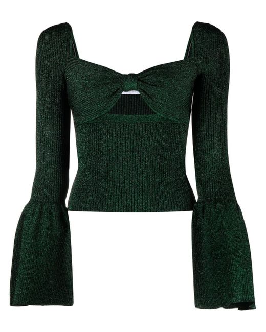Self-Portrait cut-out knitted jumper