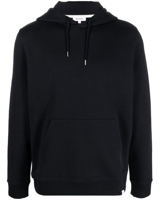 Norse Projects logo-patch long-sleeve hoodie