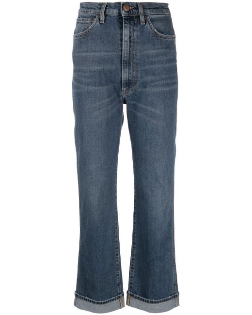 3X1 high-waist straight-leg jeans