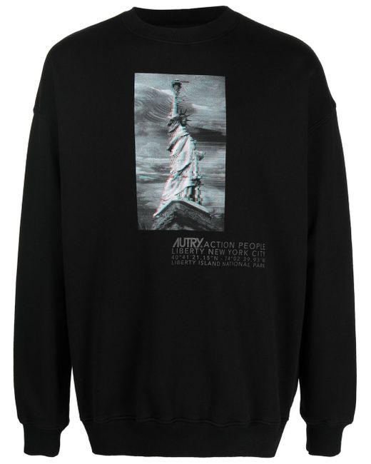 Autry graphic-print detail sweatshirt