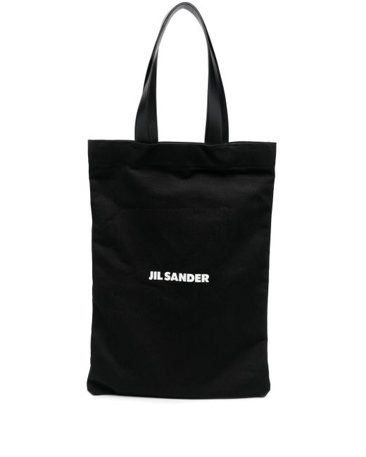 Jil Sander logo-print tote bag