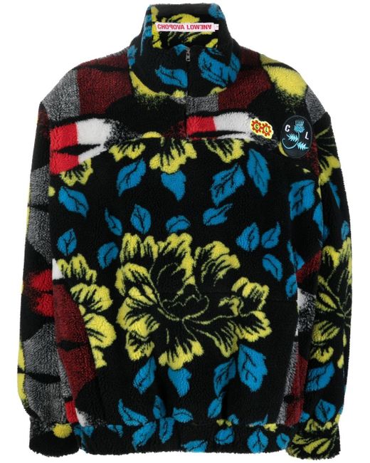 Chopova Lowena floral-print fleece pullover