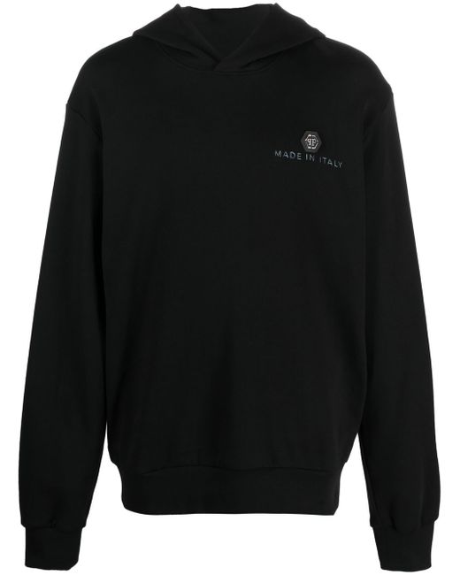 Philipp Plein cotton logo-print hoodie