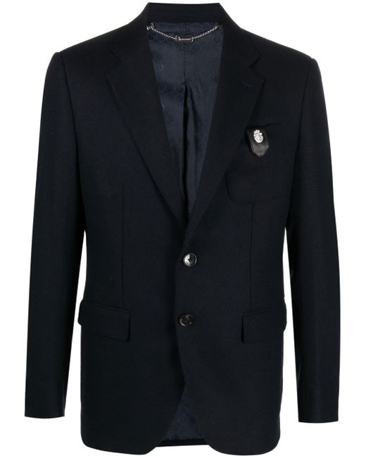 Billionaire chest-pocket fitted blazer