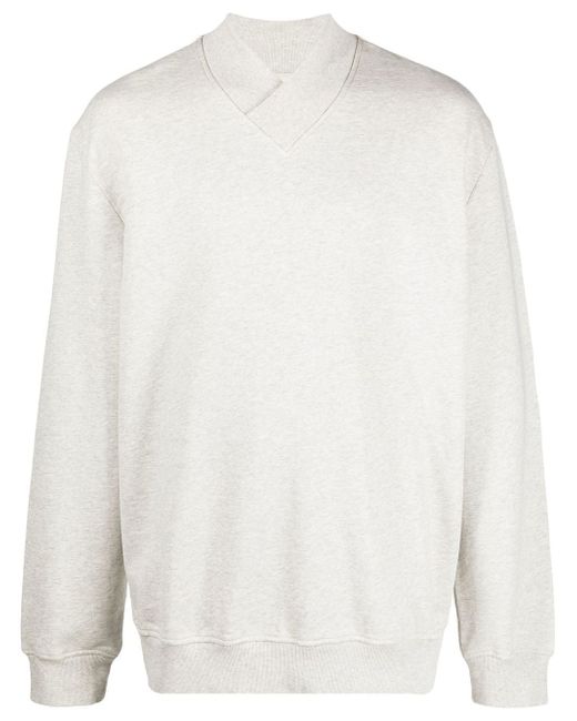 There Was One V-neck organic-cotton sweatshirt