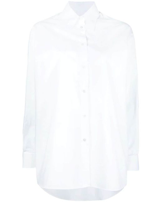 Mm6 Maison Margiela straight-point collar long-sleeve shirt