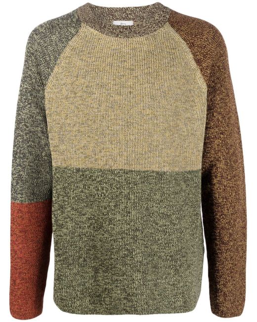 Woolrich colour-block ribbed-knit jumper