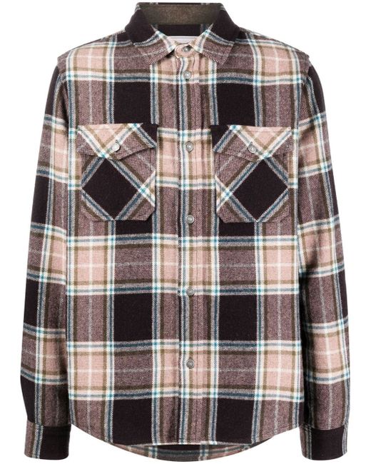 Woolrich Alaskan Melton plaid-check print shirt