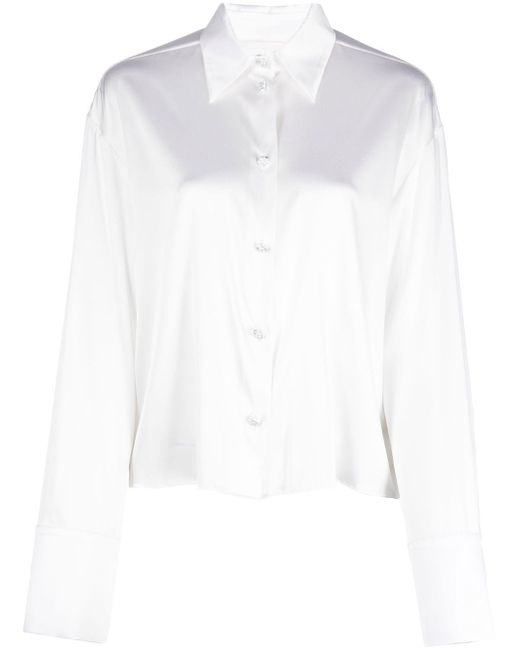 Genny cropped button-up shirt