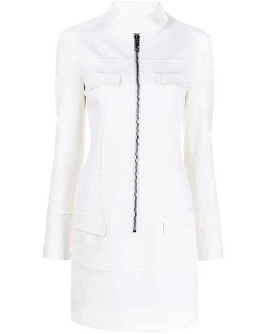 Genny zip-up fitted dress