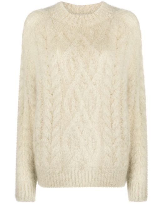 Isabel Marant cable-knit mohair-blend jumper