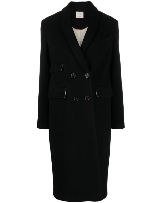 Alysi double-breasted mid-length coat