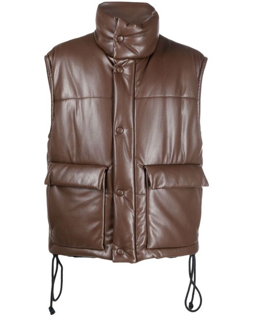 Nanushka high-neck puffer vest