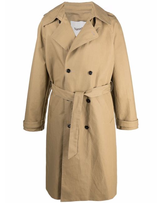 Nanushka hooded trench coat