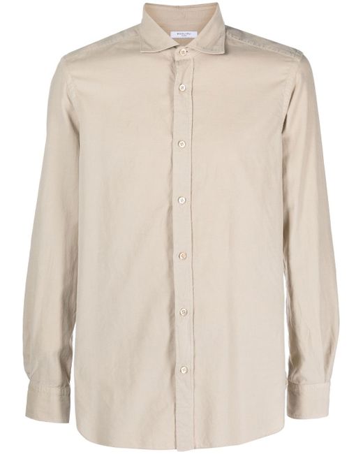 Boglioli spread-collar long-sleeve shirt