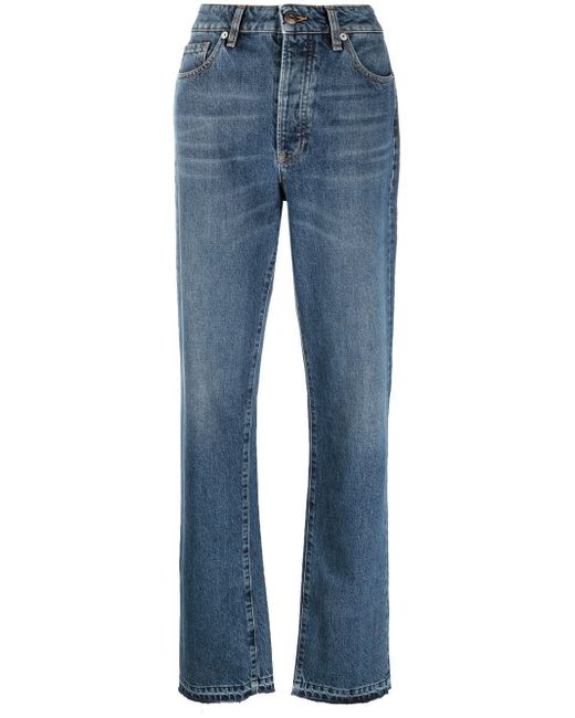 3X1 high-waist straight-leg jeans