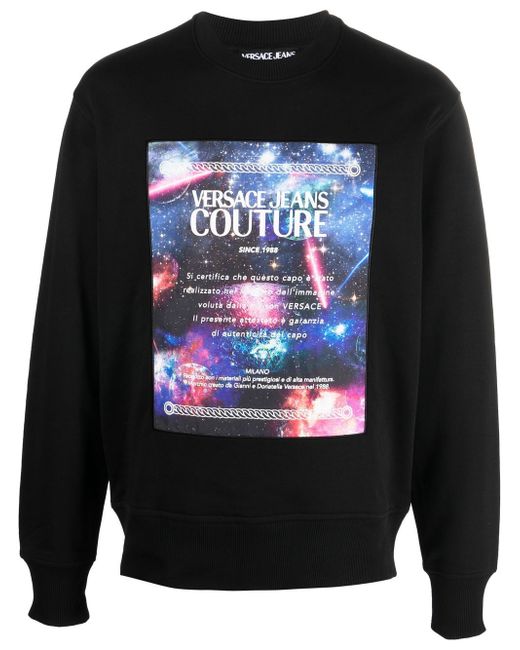 Versace Jeans Couture graphic-print crew neck sweatshirt