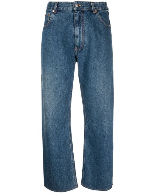 Mm6 Maison Margiela cropped wide-leg jeans