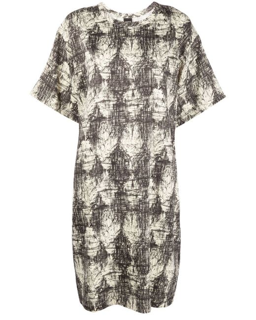 Aspesi scribble-print T-shirt dress