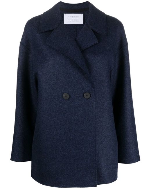 Harris Wharf London double-breasted virgin-wool coat