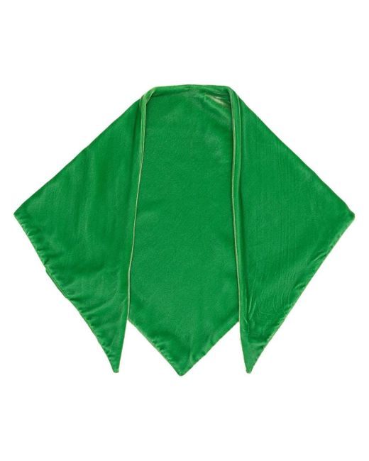 Emporio Armani velvet handkerchief scarf