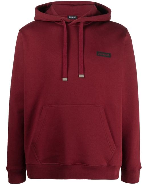 Dondup logo-print cotton hoodie