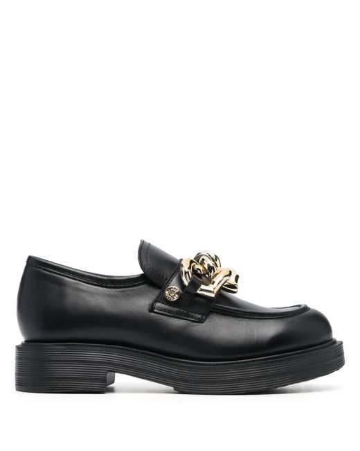 Love Moschino chain-detail chunky-sole loafers