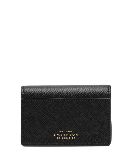 Smythson leather foldover wallet