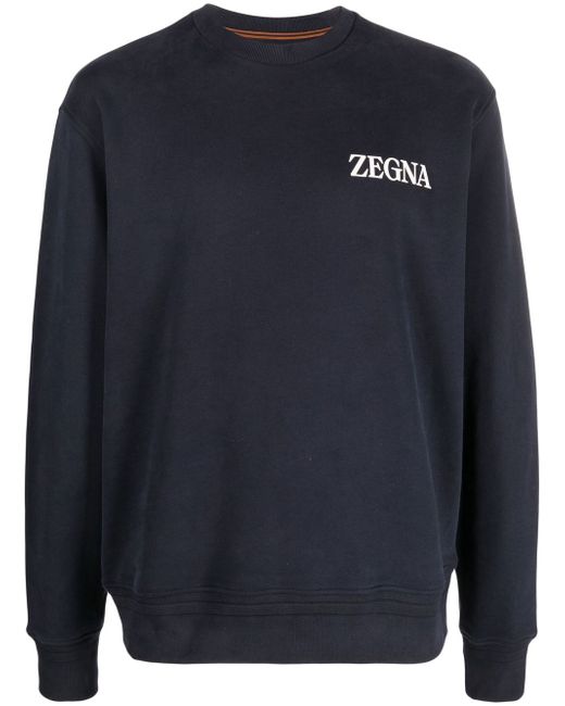 Z Zegna chest logo-print detail sweatshirt