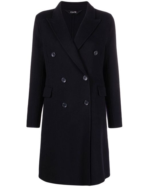 Paltò double-breasted button-front coat