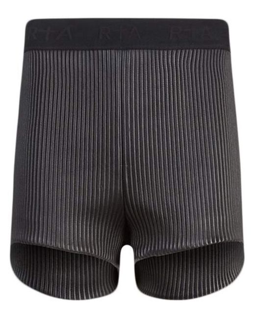 Rta slim-fit ribbed shorts