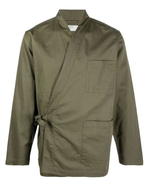 Universal Works side-tie fastening jacket