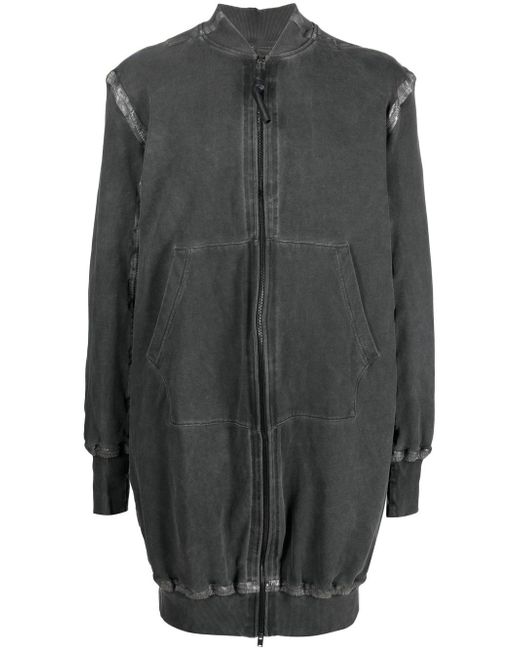 Isaac Sellam Experience seam-detailing zip-up midi coat