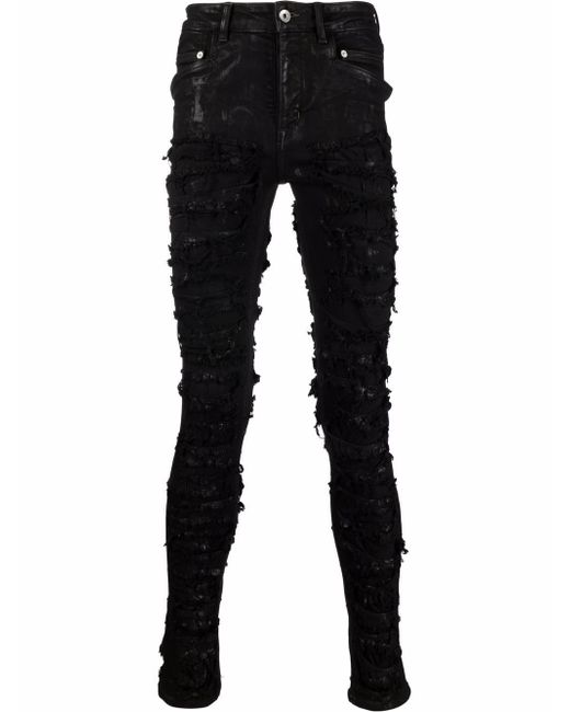 Rick Owens Tyrone distressed skinny jeans