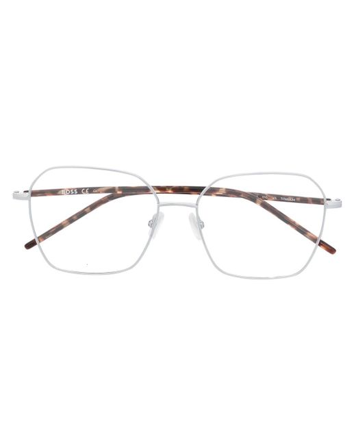 Boss square-frame optical glasses