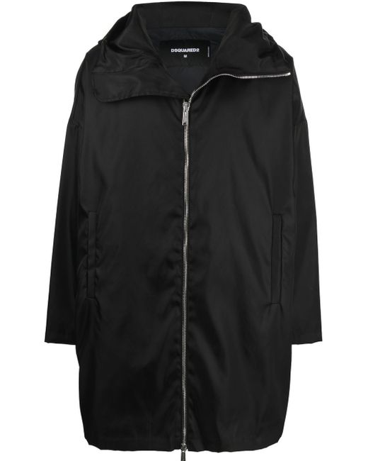 Dsquared2 x Ibrahimović logo-print hooded coat