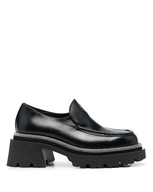 Sandro contrasting-trim 60mm loafers